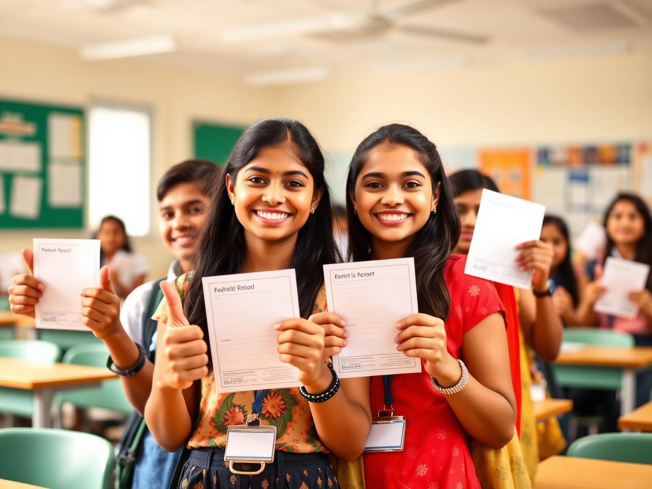 Happy NextGen Academy students with their results